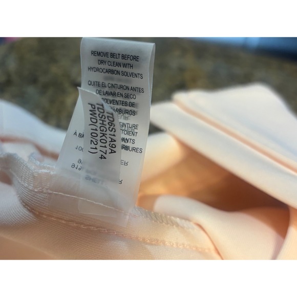 NWT Tommy Hilfiger Women Dress Pink Sleeveless Zip Front Belted Sheath Size 4 - Picture 8 of 9